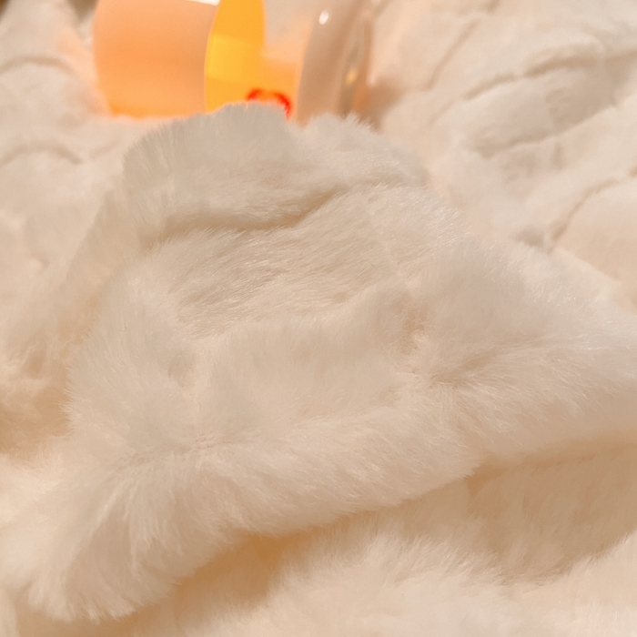 91家纺网 家纺一手货源 找家纺 沐慕 2023新款AB版牛奶绒兔毛绒四件 兔毛绒-奶咖