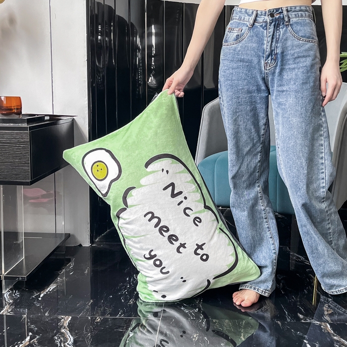 91家纺网 家纺一手货源 找家纺 潮邦创意家居 2025新款ins数码大版印花牛奶绒枕套单人枕 nice 对话框