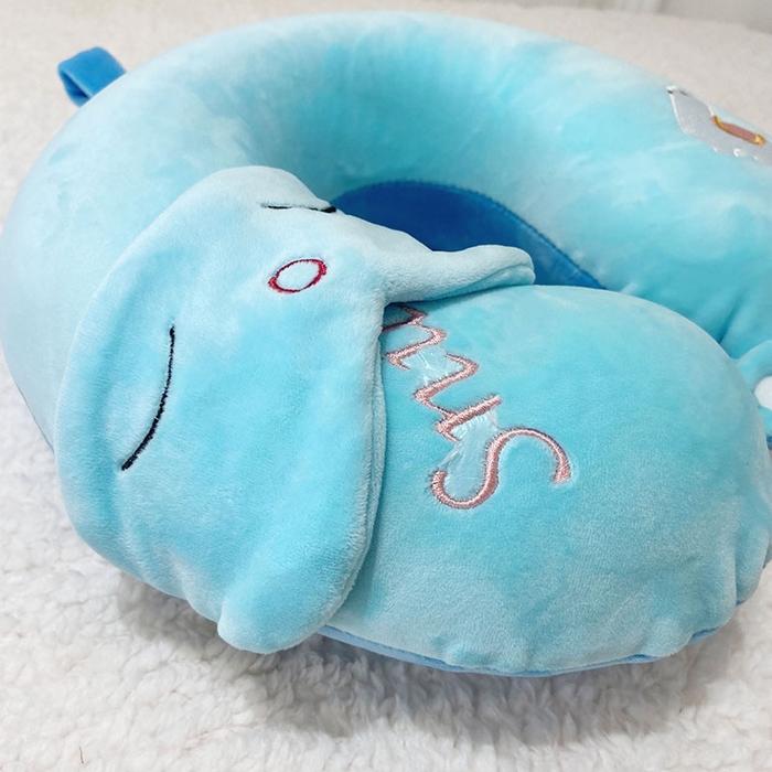 91家纺网 家纺一手货源 找家纺 卡奥2025新款带眼罩卡通U型枕旅行颈椎枕 羊驼32*31*12cm