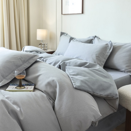 91家纺网 家纺一手货源 找家纺 （总）卡巴伦家纺 2023新款原棉磨毛印花简约四件套系列