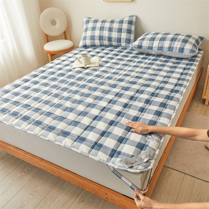 91家纺网 家纺一手货源 找家纺 （总）满羽家纺 2023新款加厚水洗棉夹棉床护垫床垫