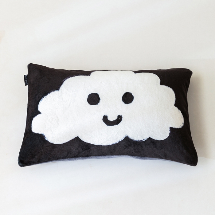 91家纺网 家纺一手货源 找家纺 潮邦创意家居 2025新款ins数码大版印花牛奶绒枕套单人枕 云朵