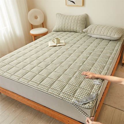 91家纺网 家纺一手货源 找家纺 （总）满羽家纺 2023新款加厚水洗棉夹棉床护垫床垫