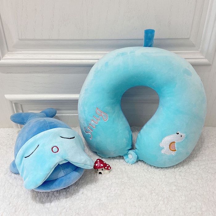 91家纺网 家纺一手货源 找家纺 卡奥2025新款带眼罩卡通U型枕旅行颈椎枕 羊驼32*31*12cm