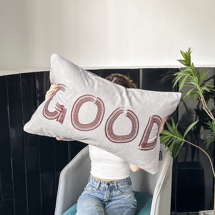 91家纺网 家纺一手货源 找家纺 潮邦创意家居 2025新款ins数码大版印花牛奶绒枕套单人枕 good