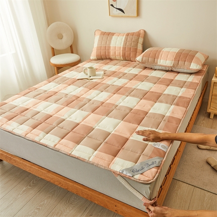 91家纺网 家纺一手货源 找家纺 （总）满羽家纺 2023新款加厚水洗棉夹棉床护垫床垫