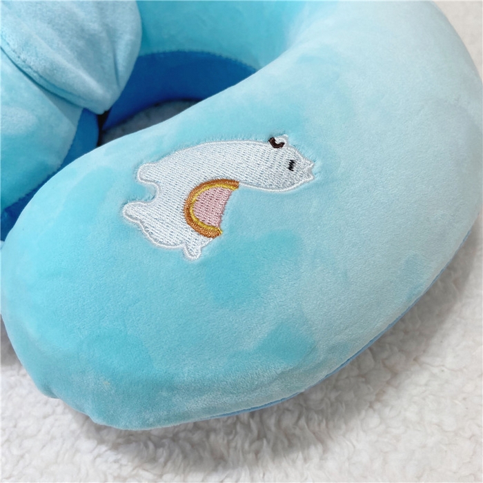 91家纺网 家纺一手货源 找家纺 卡奥2025新款带眼罩卡通U型枕旅行颈椎枕 羊驼32*31*12cm