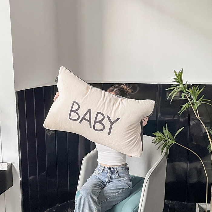 91家纺网 家纺一手货源 找家纺 潮邦创意家居 2025新款ins数码大版印花牛奶绒枕套单人枕 baby