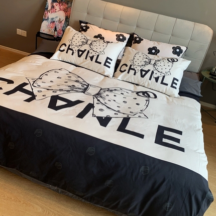 91家纺网 家纺一手货源 找家纺 （总）色鬼 2023新款舒适潮牌风磨毛四件套