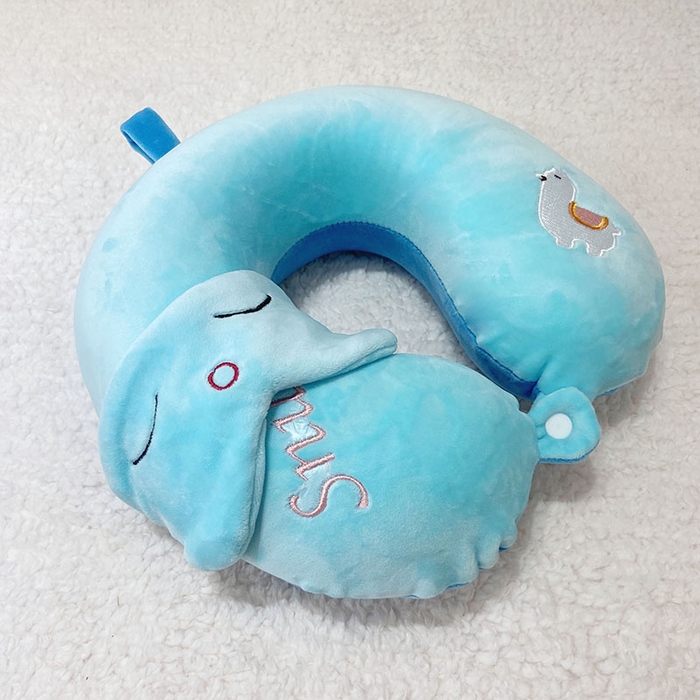 91家纺网 家纺一手货源 找家纺 卡奥2025新款带眼罩卡通U型枕旅行颈椎枕 羊驼32*31*12cm