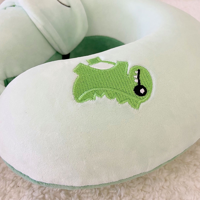 91家纺网 家纺一手货源 找家纺 卡奥2025新款带眼罩卡通U型枕旅行颈椎枕 小恐龙32*31*12cm