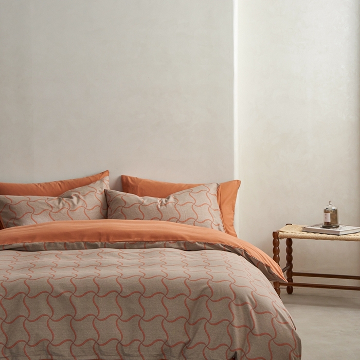 91家纺网 家纺一手货源 找家纺 时年2023新款全棉磨毛印花系列套件-简约风格 音俏