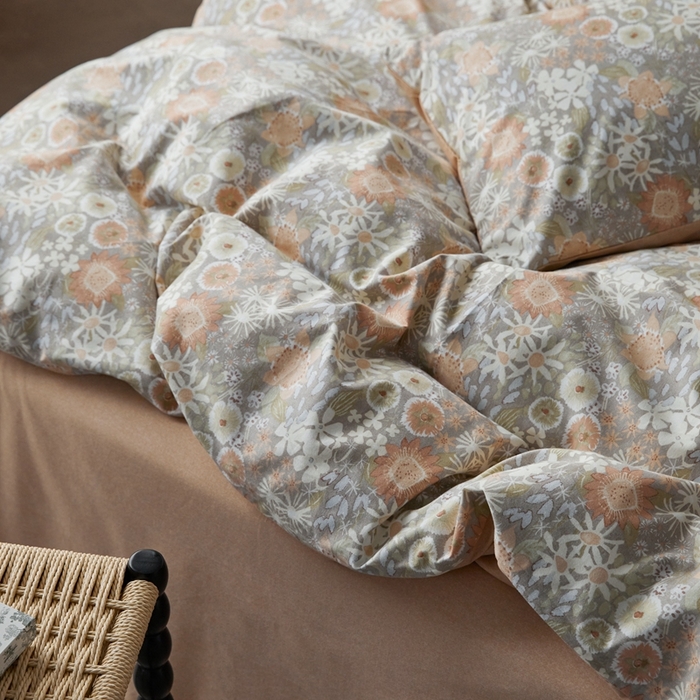 91家纺网 家纺一手货源 找家纺 时年2023新款全棉磨毛印花系列套件-花卉风格 秋月