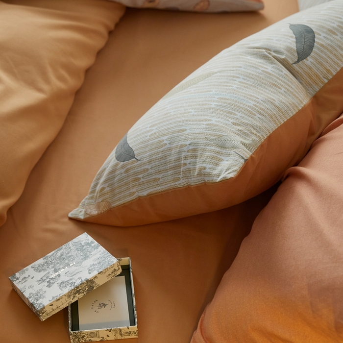 91家纺网 家纺一手货源 找家纺 时年2023新款全棉磨毛印花系列套件-花卉风格 秋凉