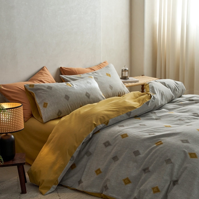 91家纺网 家纺一手货源 找家纺 时年2023新款全棉磨毛印花系列套件-简约风格 比柯