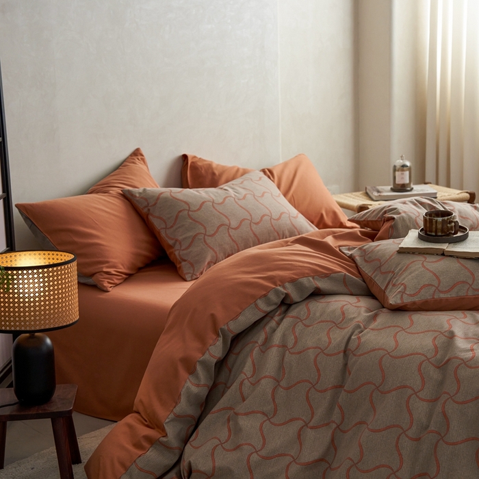 91家纺网 家纺一手货源 找家纺 时年2023新款全棉磨毛印花系列套件-简约风格 音俏