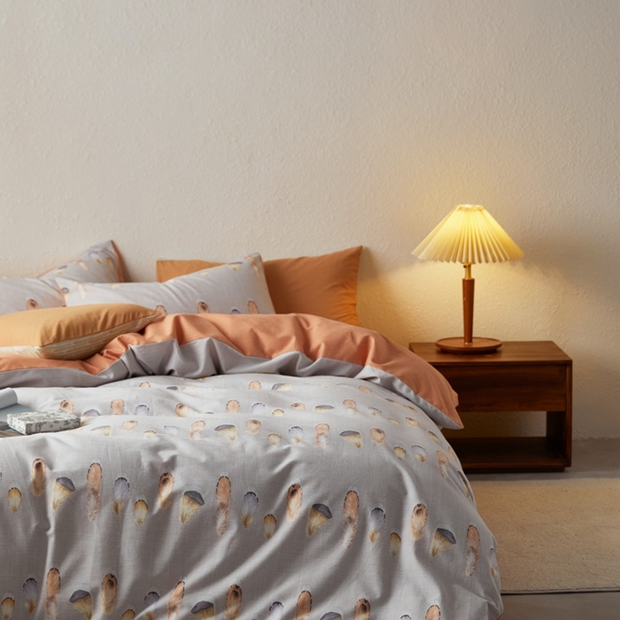 91家纺网 家纺一手货源 找家纺 时年2023新款全棉磨毛印花系列套件-花卉风格 奕婷