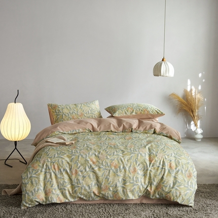 91家纺网 家纺一手货源 找家纺 （总）时年2023新款全棉磨毛印花系列套件-花卉风格