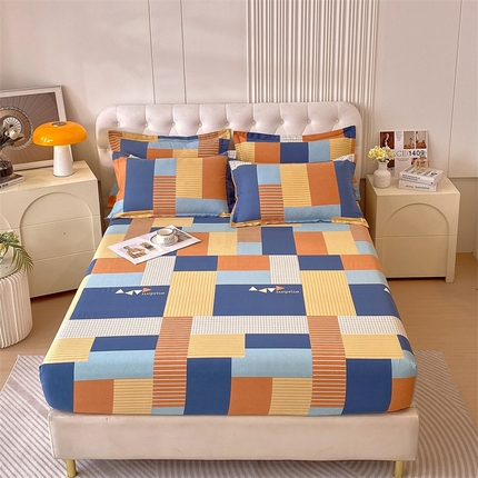 91家纺网 家纺一手货源 找家纺 （总）凯磊家纺 新款加厚磨毛印花系列单床笠