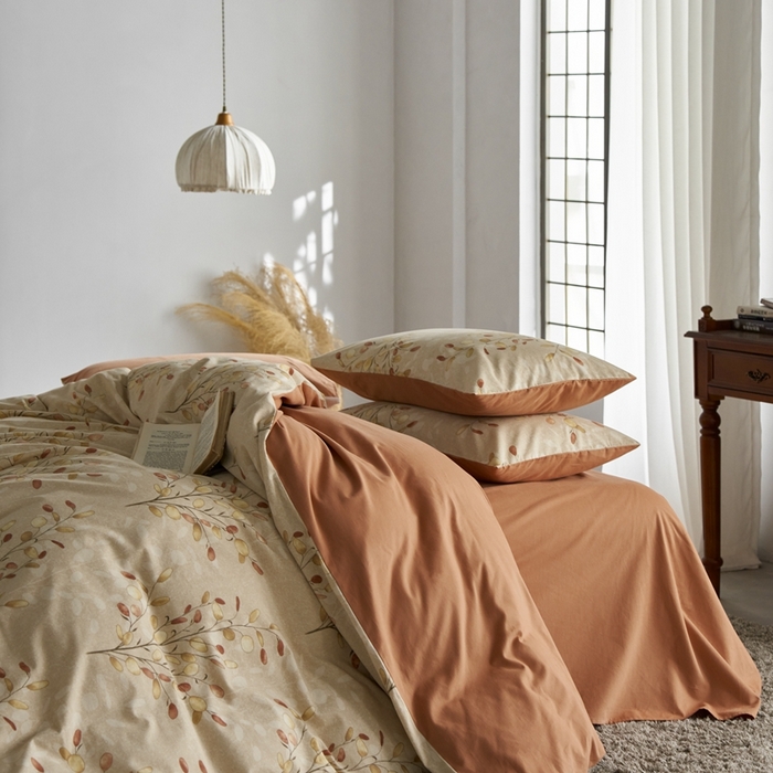 91家纺网 家纺一手货源 找家纺 时年2023新款全棉磨毛印花系列套件-花卉风格 语芊