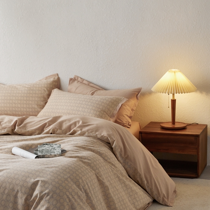 91家纺网 家纺一手货源 找家纺 时年家纺 2023 全棉磨毛飞边工艺款 研悦-桔