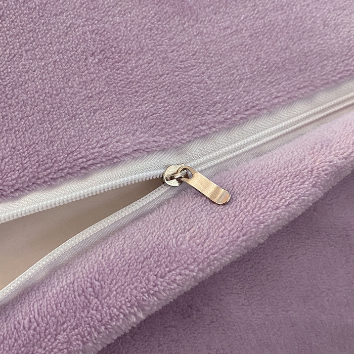 91家纺网 家纺一手货源 找家纺 澳梵家居 2023舒芙蕾印花兔兔绒牛奶绒四件套 舒芙蕾-纯紫