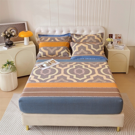 91家纺网 家纺一手货源 找家纺 （总）凯磊家纺 新款加厚磨毛印花系列单床笠