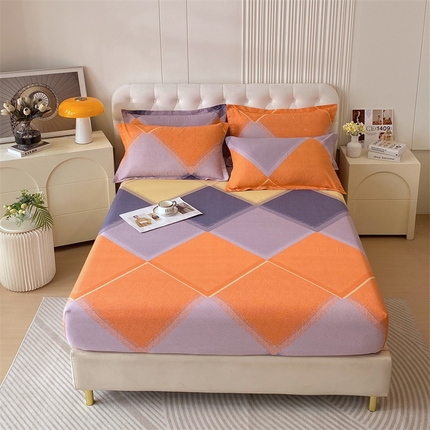 91家纺网 家纺一手货源 找家纺 （总）凯磊家纺 新款加厚磨毛印花系列单床笠