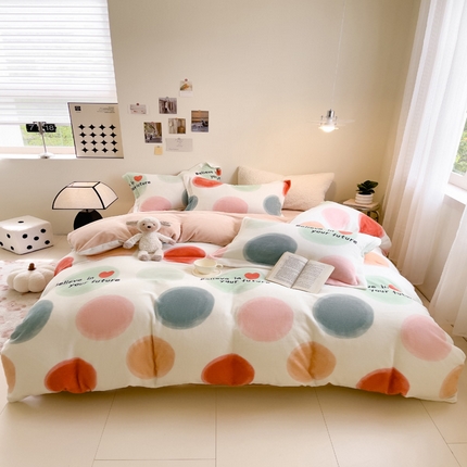 91家纺网 家纺一手货源 找家纺 （总）宅部落 2023新款高克重牛奶绒四件套