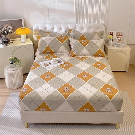 91家纺网 家纺一手货源 找家纺 （总）凯磊家纺 新款加厚磨毛印花系列单床笠