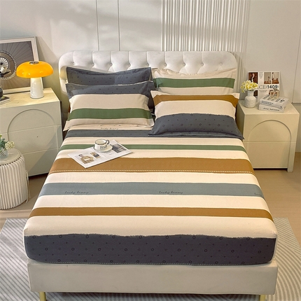 91家纺网 家纺一手货源 找家纺 （总）凯磊家纺 新款加厚磨毛印花系列单床笠