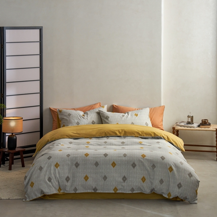 91家纺网 家纺一手货源 找家纺 时年2023新款全棉磨毛印花系列套件-简约风格 比柯