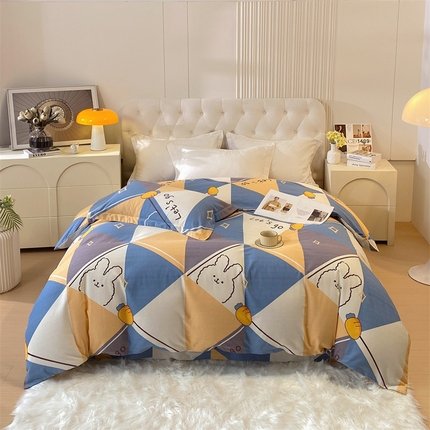 91家纺网 家纺一手货源 找家纺 （总）凯磊家纺 新款加厚磨毛印花系列单被套