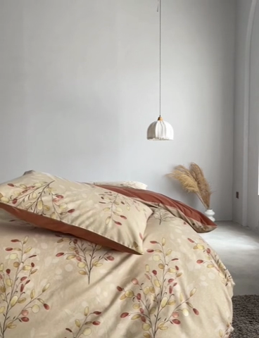 91家纺网 家纺一手货源 找家纺 时年2023新款全棉磨毛印花系列套件-花卉风格 语芊