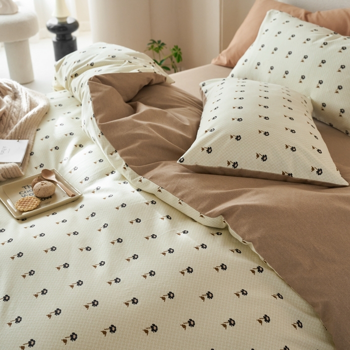 91家纺网 家纺一手货源 找家纺 时年2023新款全棉磨毛印花系列套件-简约风格 婷锦