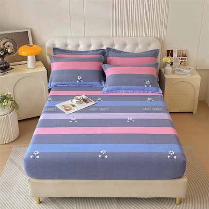 91家纺网 家纺一手货源 找家纺 （总）凯磊家纺 新款加厚磨毛印花系列单床笠