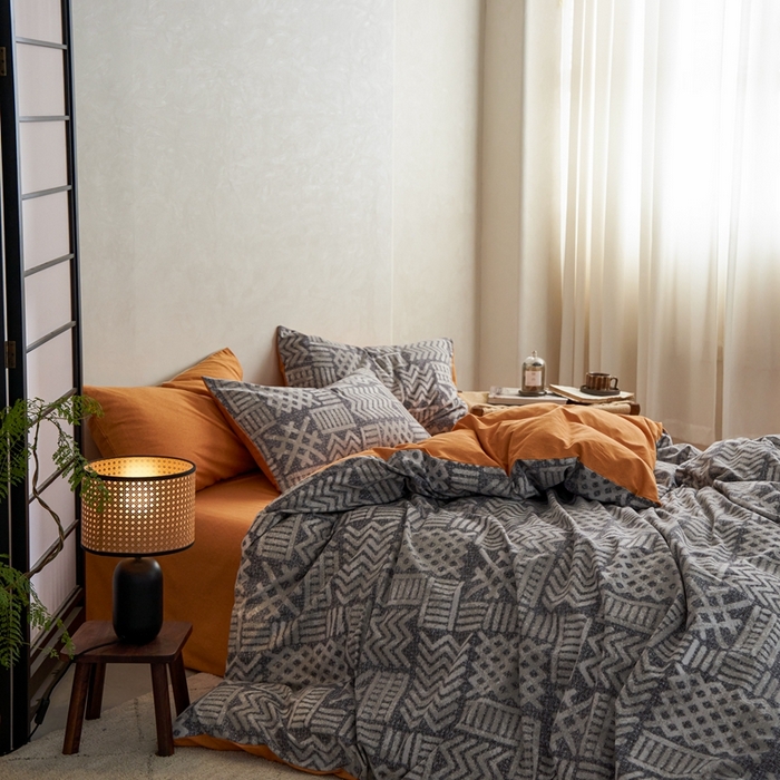 91家纺网 家纺一手货源 找家纺 时年2023新款全棉磨毛印花系列套件-简约风格 雅茗