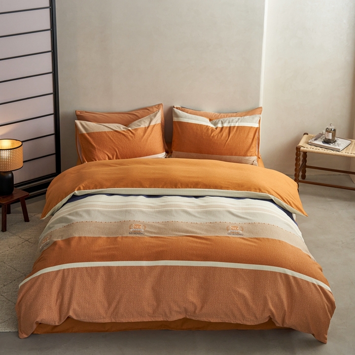 91家纺网 家纺一手货源 找家纺 时年2023新款全棉磨毛印花系列套件-简约风格 洛思