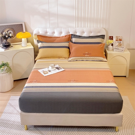 91家纺网 家纺一手货源 找家纺 （总）凯磊家纺 新款加厚磨毛印花系列单床笠