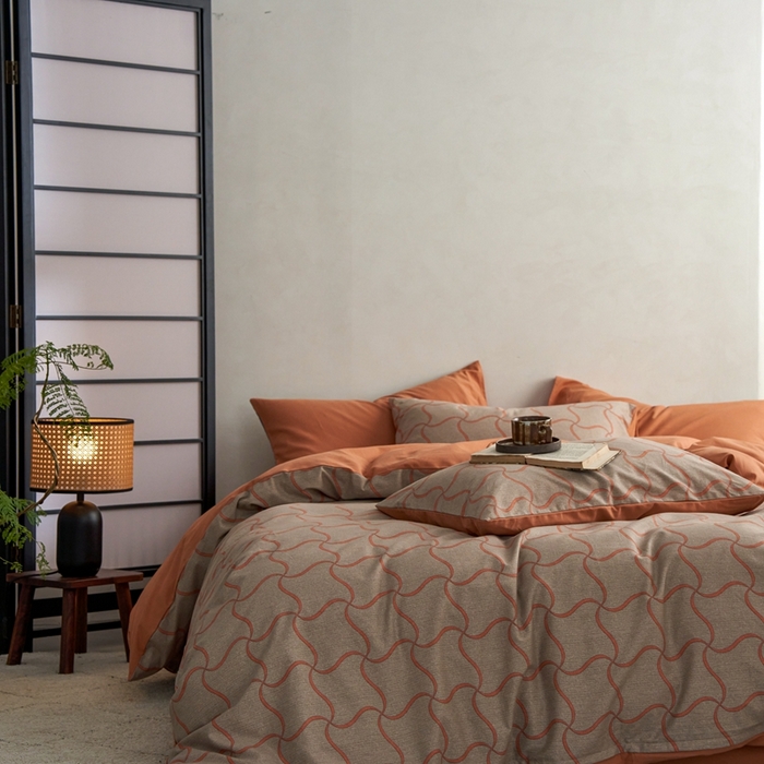 91家纺网 家纺一手货源 找家纺 时年2023新款全棉磨毛印花系列套件-简约风格 音俏