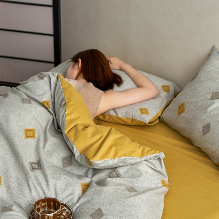 91家纺网 家纺一手货源 找家纺 时年2023新款全棉磨毛印花系列套件-简约风格 比柯