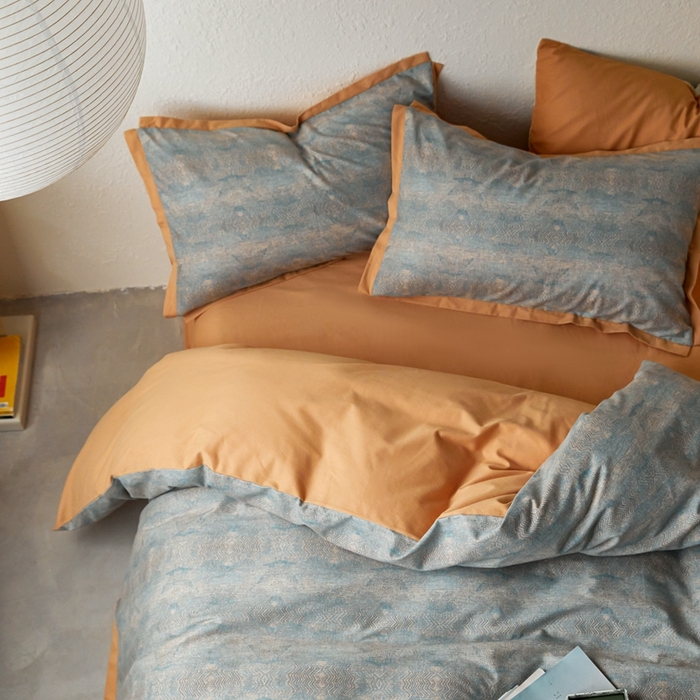 91家纺网 家纺一手货源 找家纺 时年家纺 2023 全棉磨毛飞边工艺款 拾秋-兰