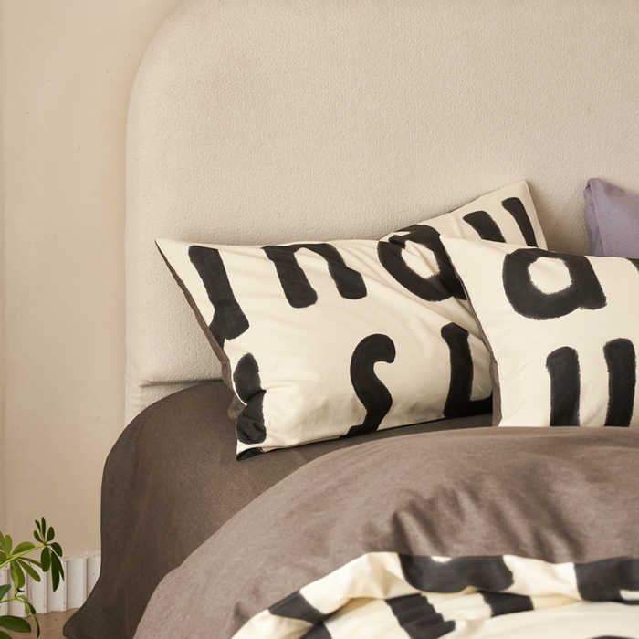 91家纺网 家纺一手货源 找家纺 时年2023新款全棉磨毛印花系列套件-简约风格 心动