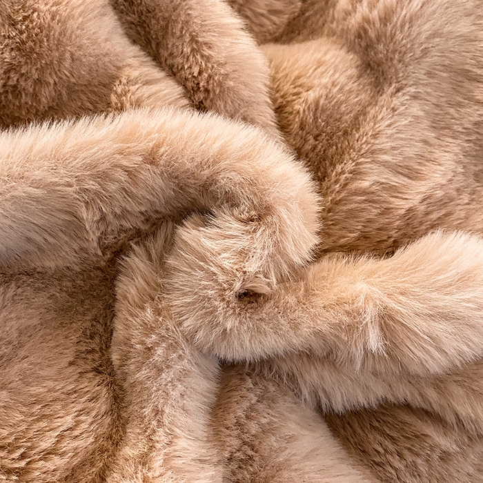 91家纺网 家纺一手货源 找家纺 澳梵家居 2023舒芙蕾印花兔兔绒牛奶绒四件套 舒芙蕾-卡其