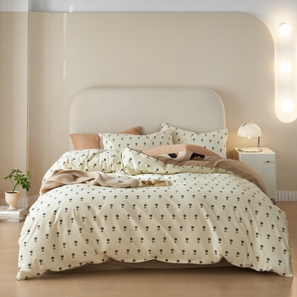 时年2023新款全棉磨毛印花系列套件-简约风格 婷锦