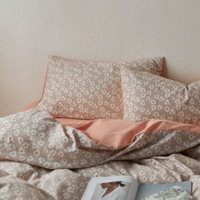 91家纺网 家纺一手货源 找家纺 时年2023新款全棉磨毛印花系列套件-花卉风格 言依