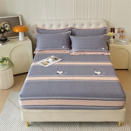 91家纺网 家纺一手货源 找家纺 （总）凯磊家纺 新款加厚磨毛印花系列单床笠