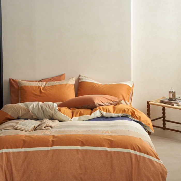 91家纺网 家纺一手货源 找家纺 时年2023新款全棉磨毛印花系列套件-简约风格 洛思