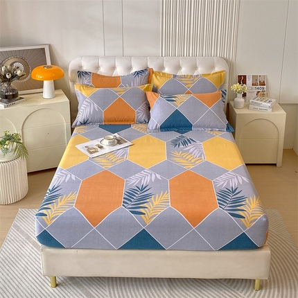 91家纺网 家纺一手货源 找家纺 （总）凯磊家纺 新款加厚磨毛印花系列单床笠