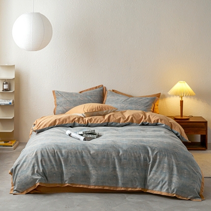 时年家纺 2023 全棉磨毛飞边工艺款 拾秋-兰